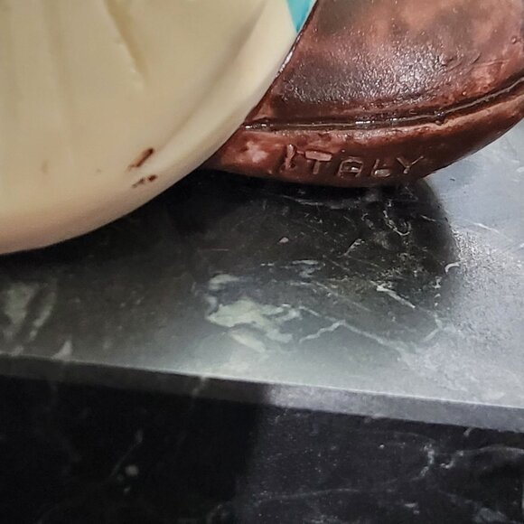 Vintage Charles Serouja & Son French Horn Clown Resin 9.5" Statue Made in Italy - Picture 4 of 8